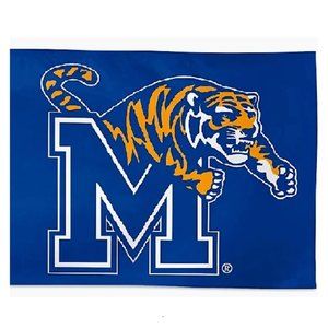 🆕 SILK SCREEN MEMPHIS TIGERS HORIZONTAL BANNER/HOUSE FLAG - NCAA - UNISEX